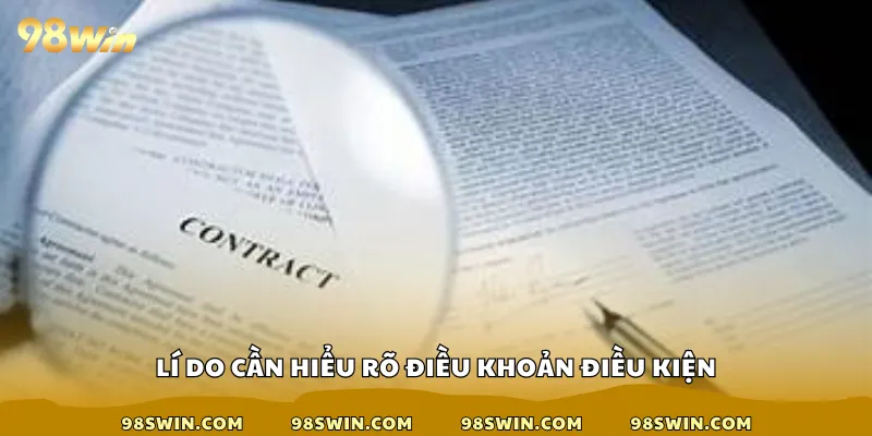 Lý do cần hiểu rõ điều khoản điều kiện